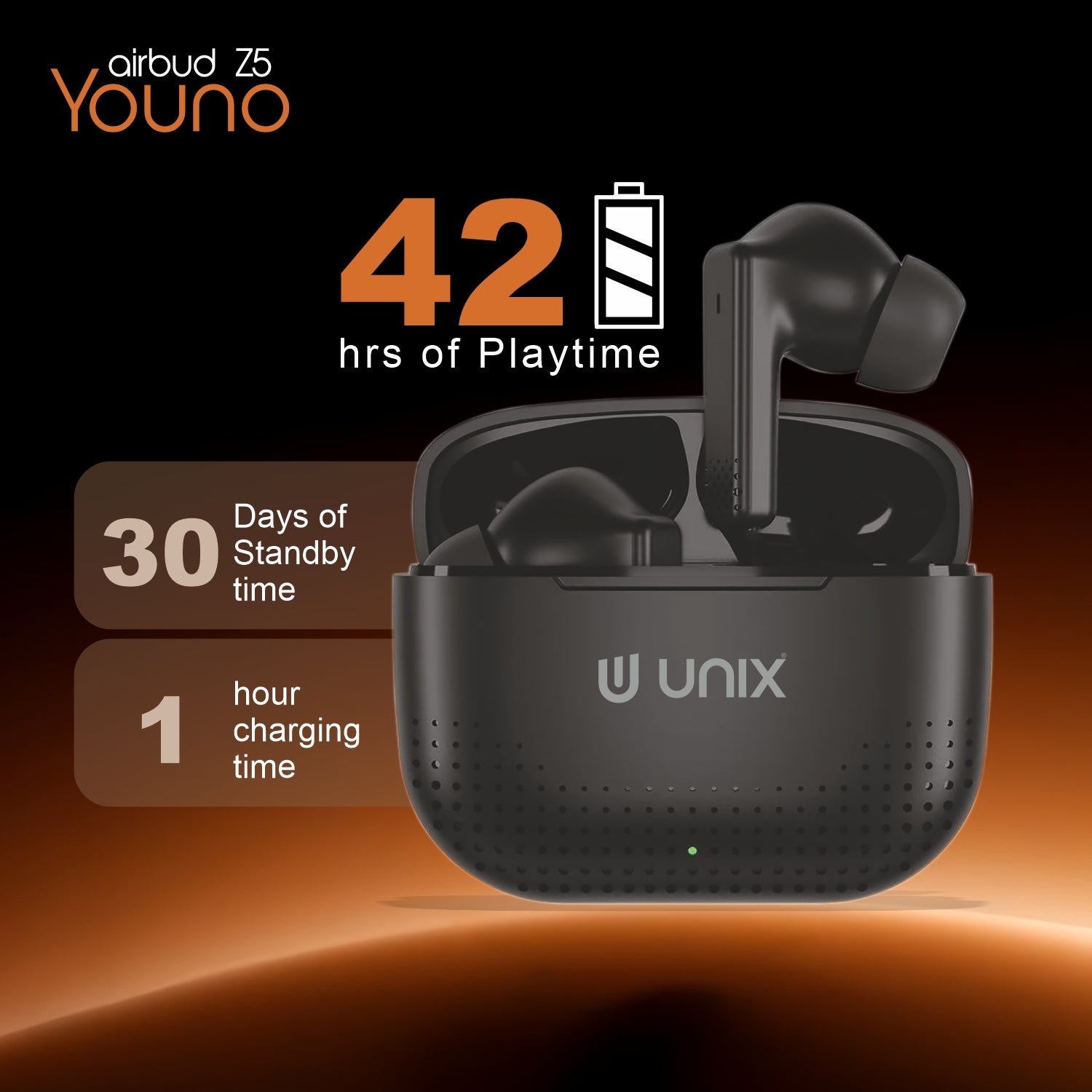 42 hours playtime earbuds