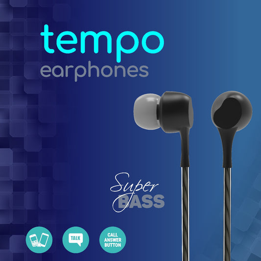 Unix Tempo Earphone äóñ Big Bass, Hi-Fi Stereo & Power Beats for Ultimate Sound