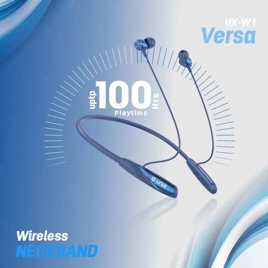 Unix UX-W1 Versa Wireless Neckband 100 Hrs