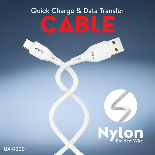 UNIX UX-R200 45W Fast Charging Nylon Cable