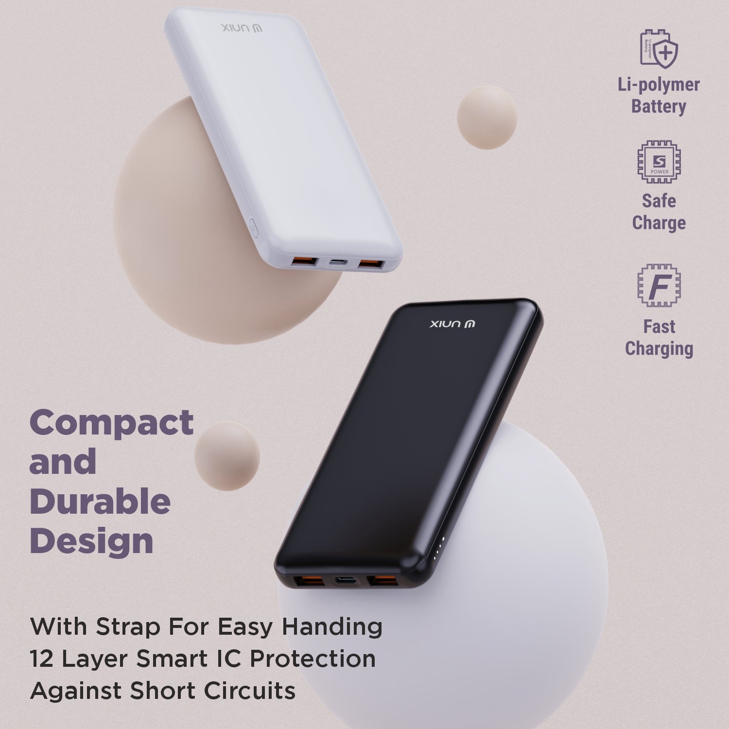 Unix UX-1529 10000mAh Power Bank