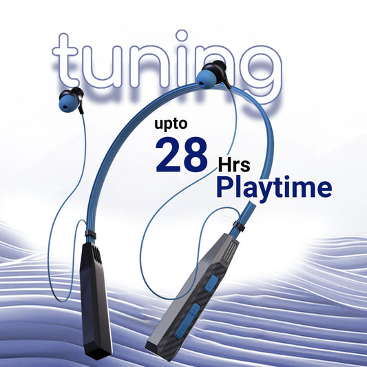 UNIX Tuning MX5 Bluetooth Neckband – Immersive Stereo Sound, 28-Hour Playtime & Deep Bass - Unixindia.