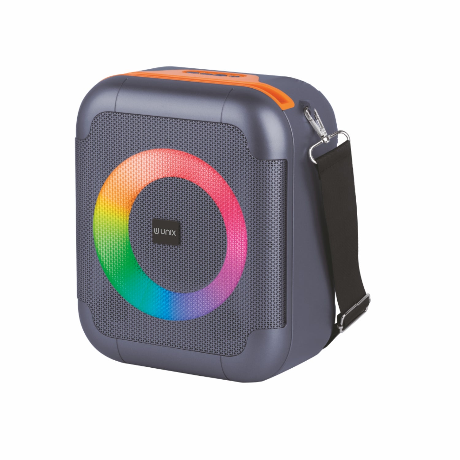 UNIX Q Box XB-U66 – 20W RGB Wireless Speaker with TWS, Super Bass & 15H Playtime