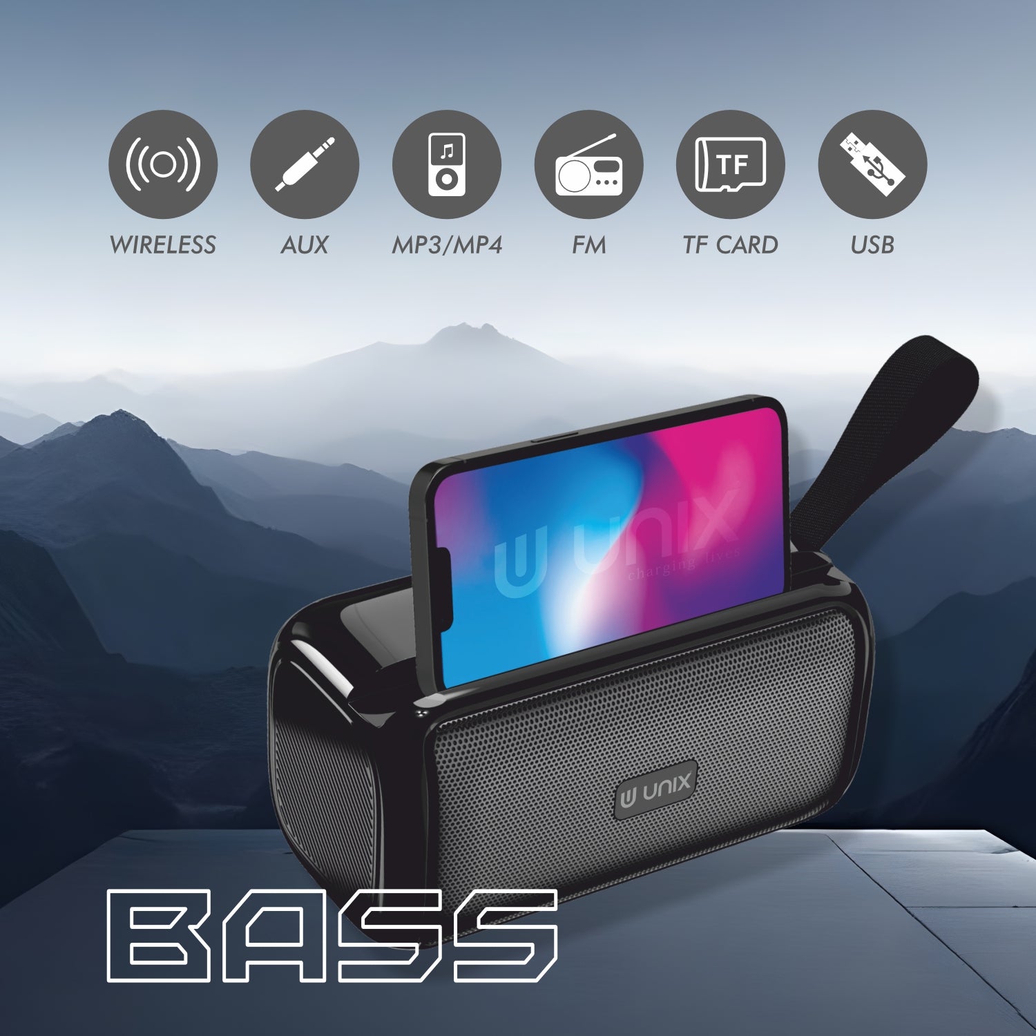 UNIX WaveBox Deep Bass, 6H Playtime