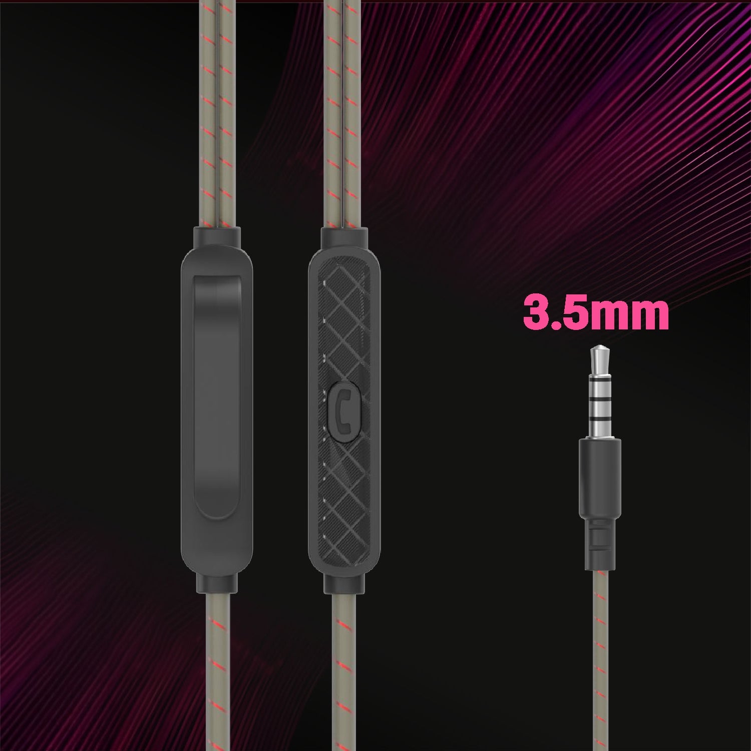 UNIX Konrad Wired Earphones Hi-Fi Stereo Sound with HD Mic & Deep Bass