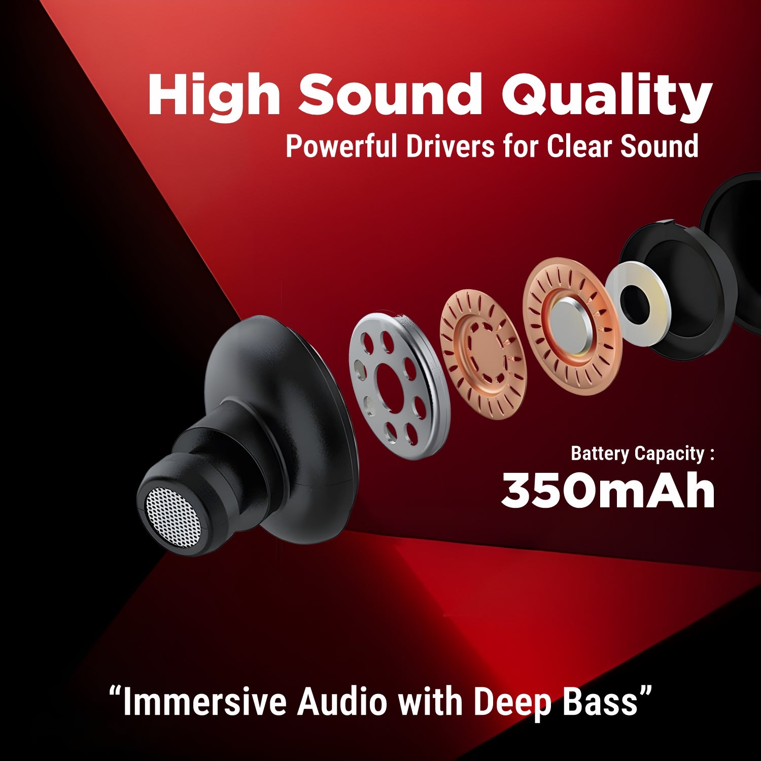 350 mah battery capacity neckband