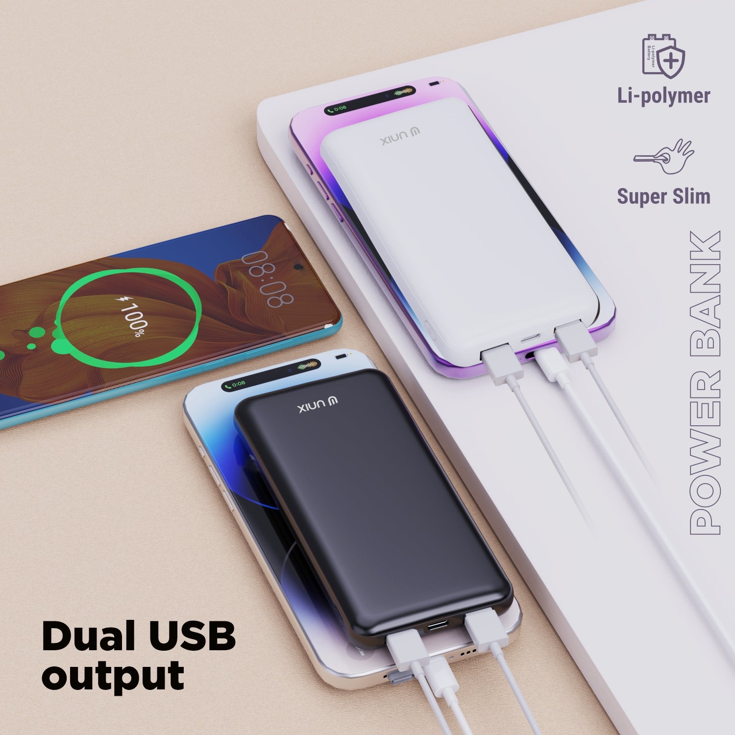 Unix UX-1529 10000mAh Power Bank