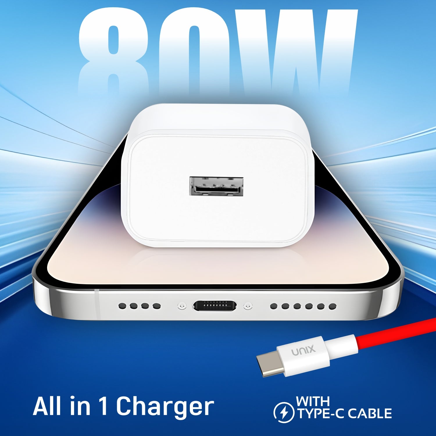 Unix UX-114 80W All-in-One Fast Charger
