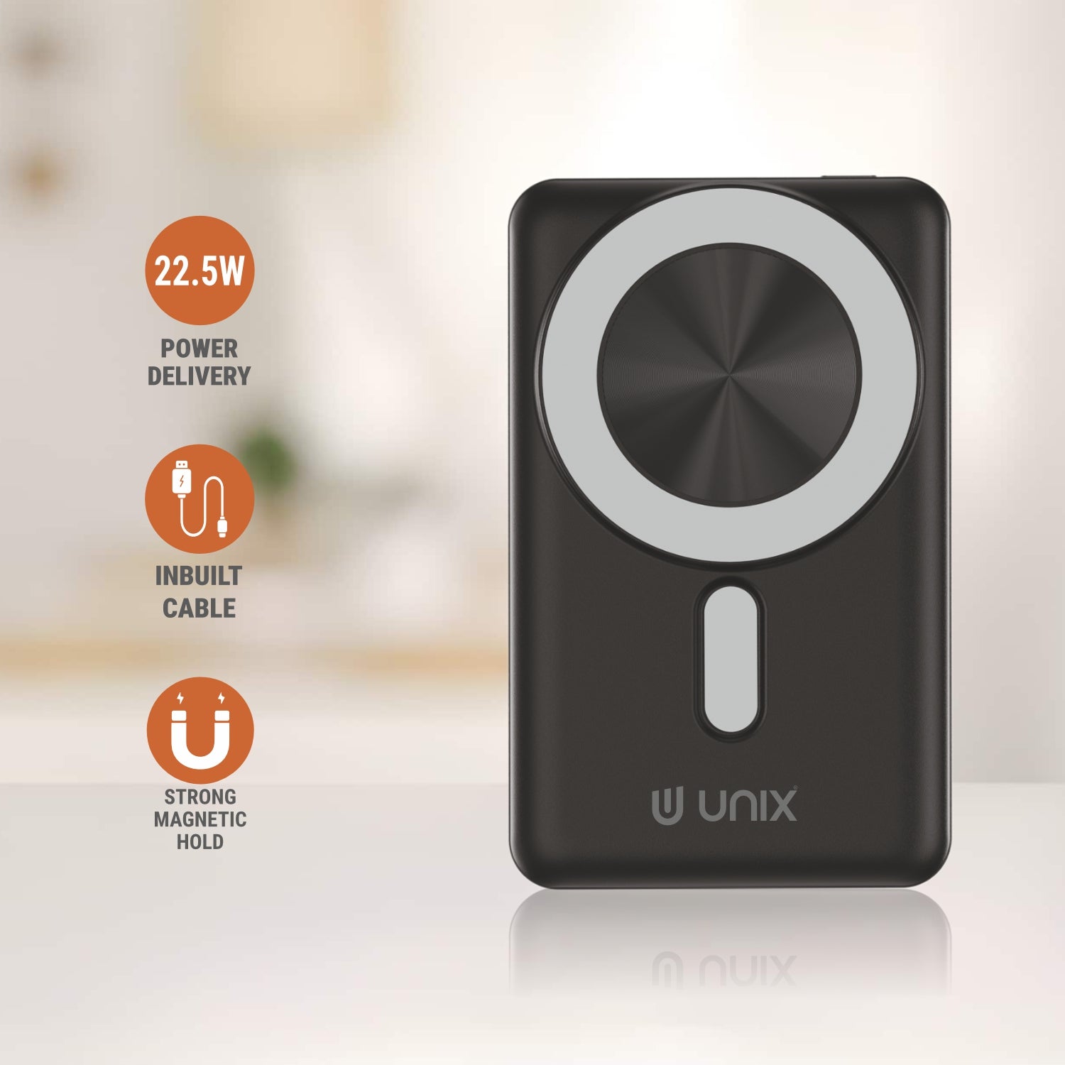 UNIX UX-1524 Rush 10000mAh Wireless Power Bank