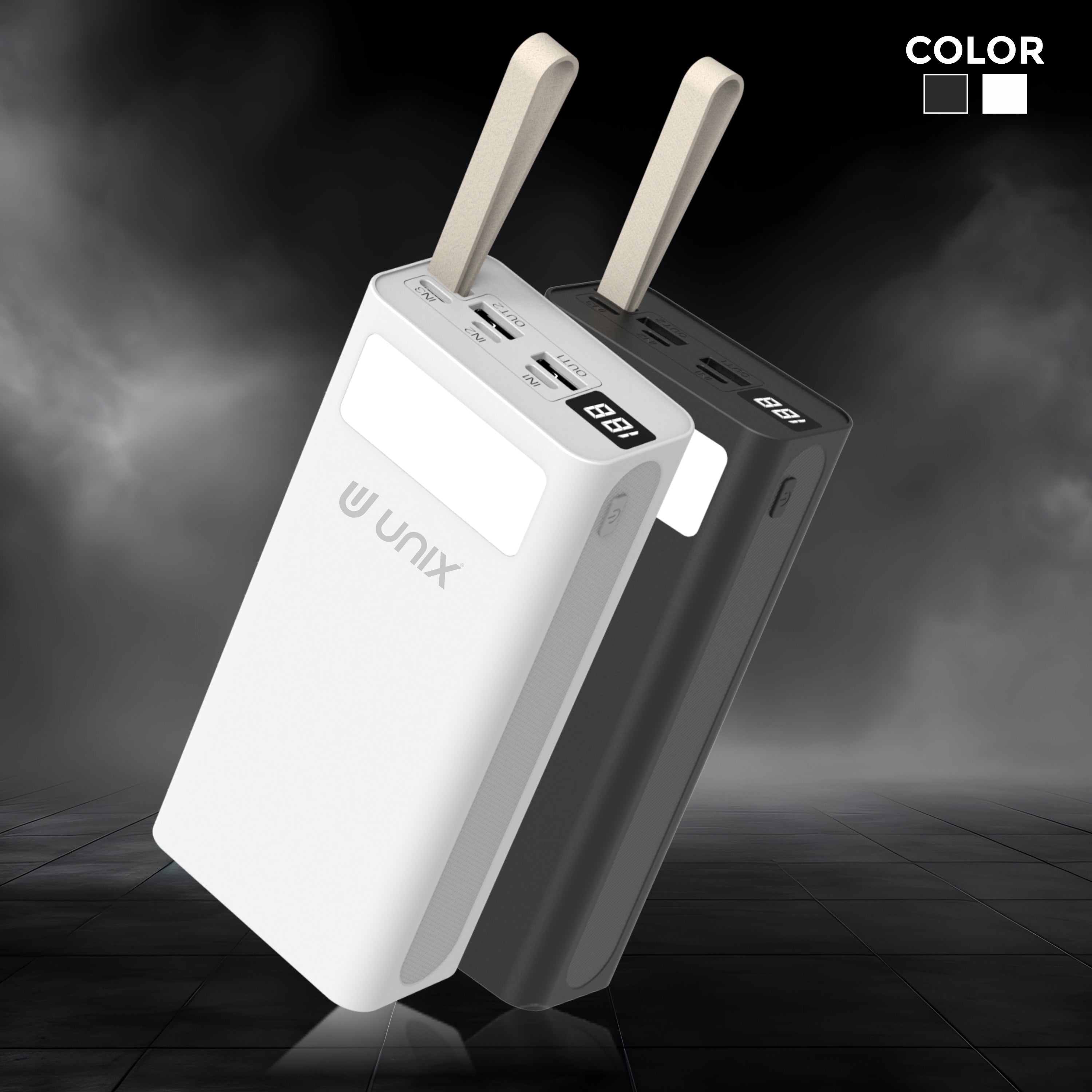 Unix UX-1525 30000 mAh Power Bank With LED Light