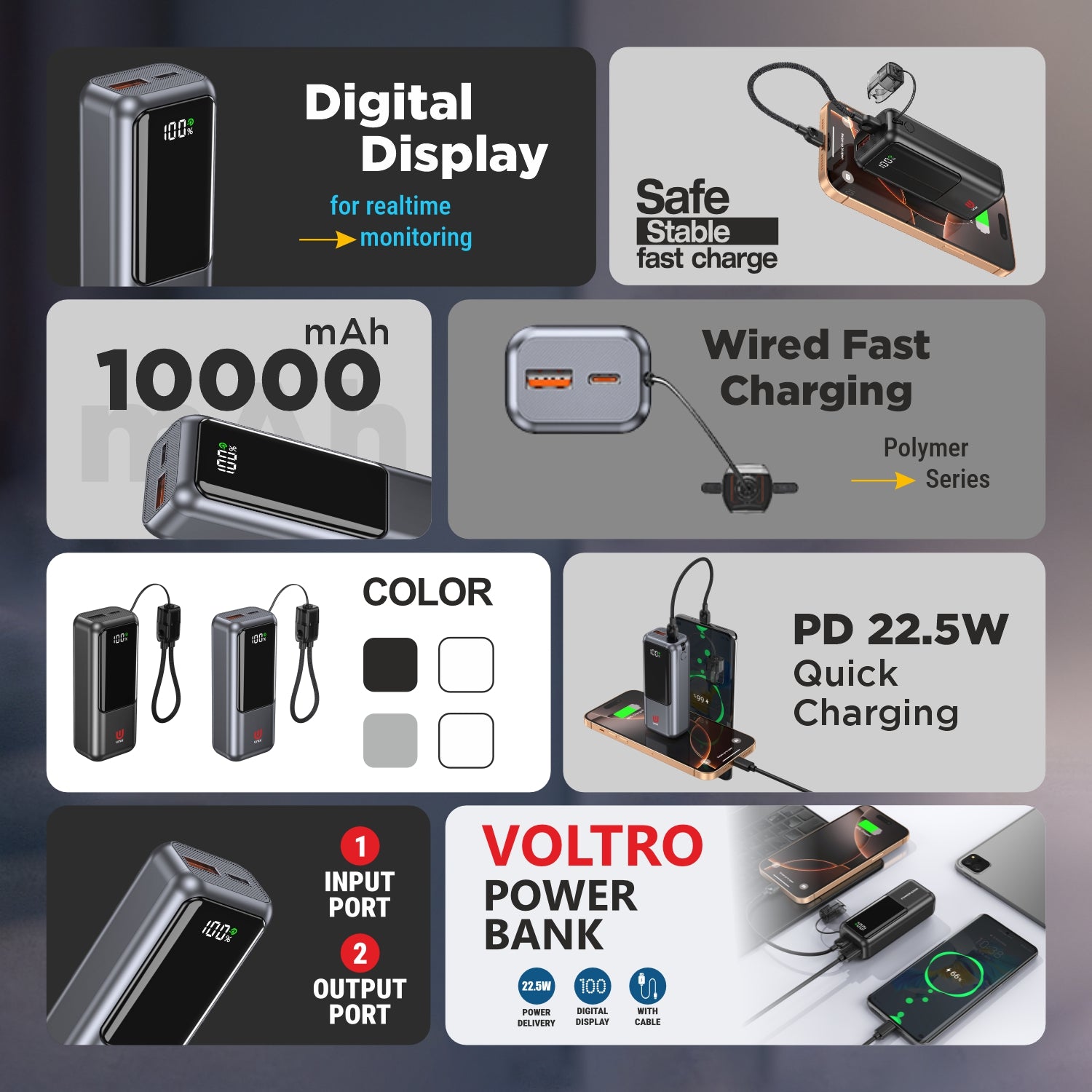 UNIX VOLTRO 10000mAh Power Bank