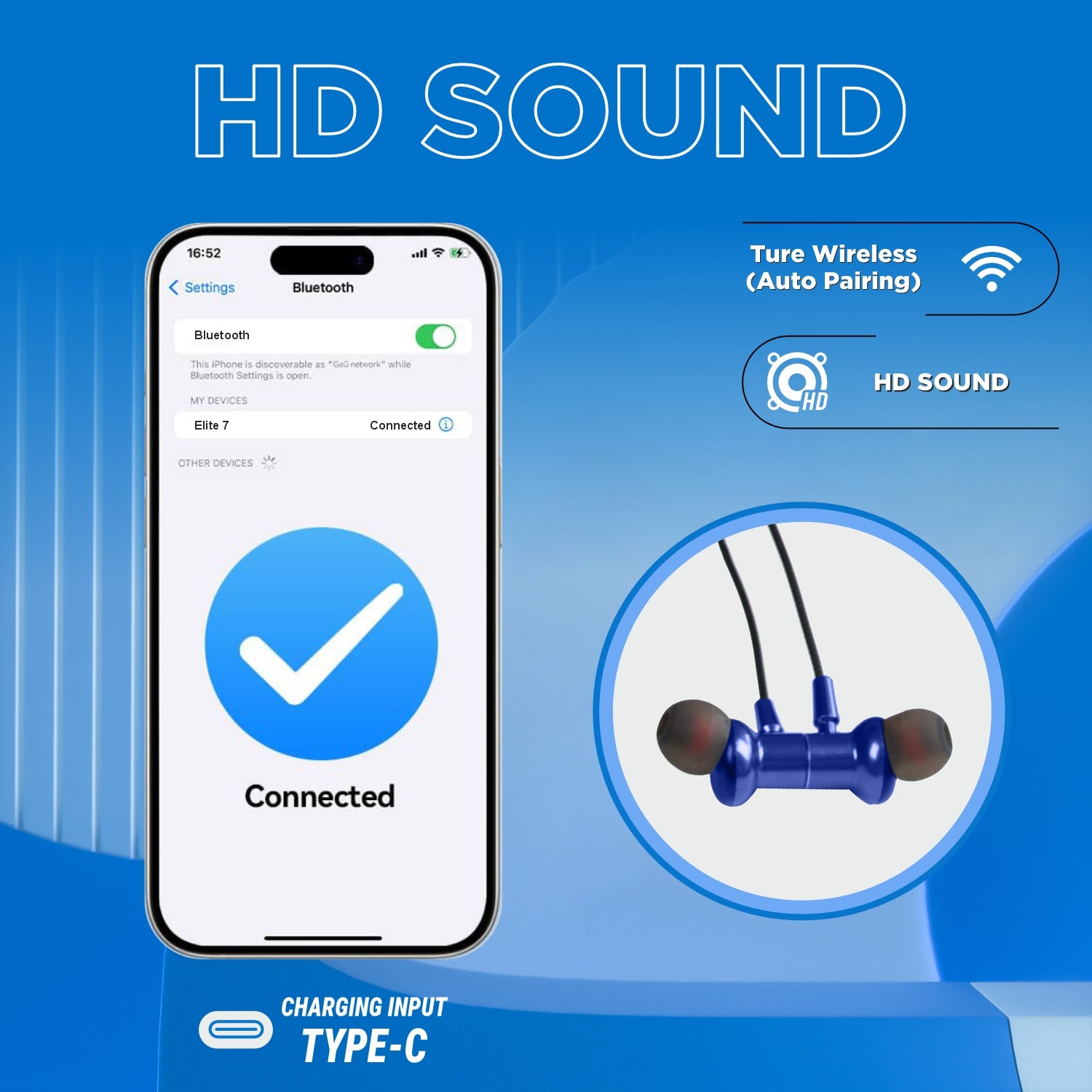 UNIX Elite 7 Bombshell Wireless Neckband