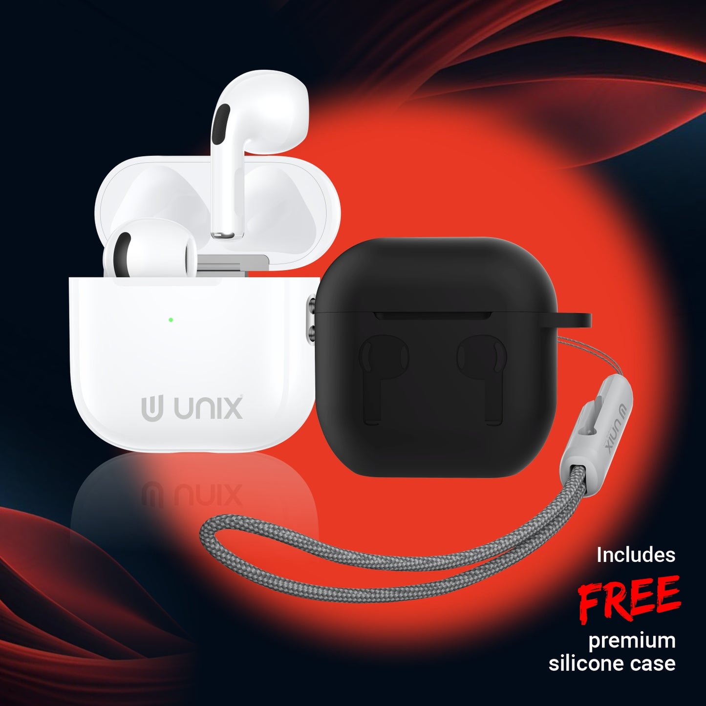 UNIX UX-3000 TWS Earbuds äóñ 38-Hour Playtime, Clear Sound & Compact Stylish Design