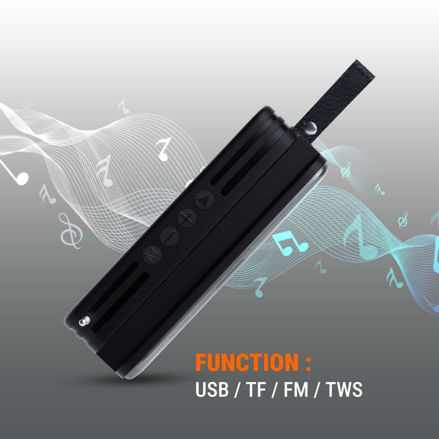 Unix XB-U33 Rock & Roll Portable Wireless Speaker - Enjoy Music On-the-Go