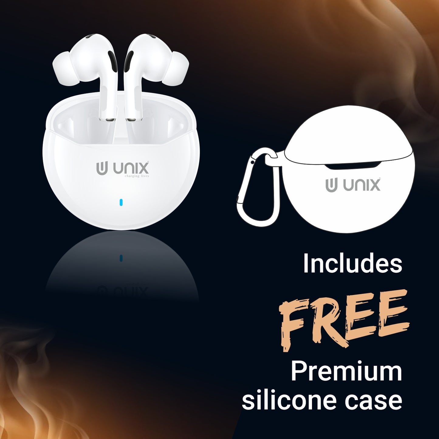 Free silicone case earbuds