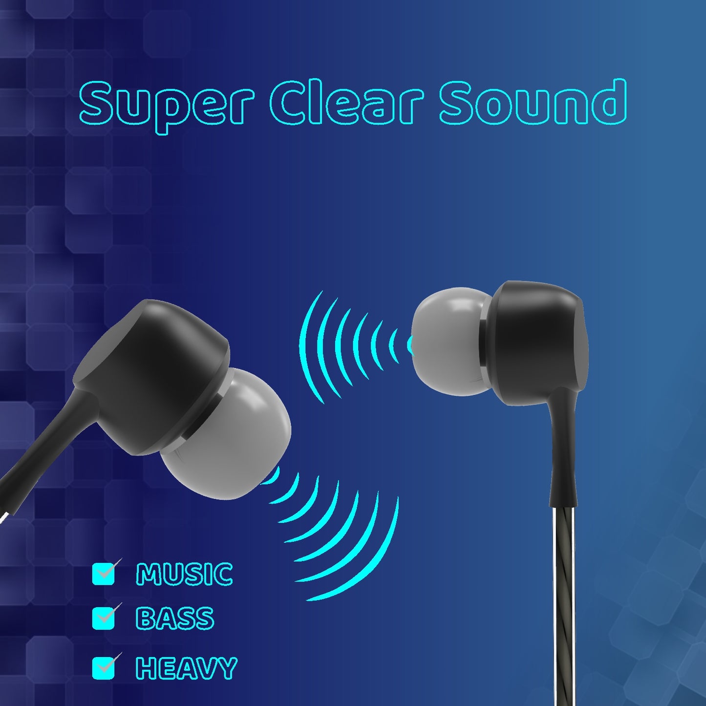 Unix Tempo Earphone äóñ Big Bass, Hi-Fi Stereo & Power Beats for Ultimate Sound