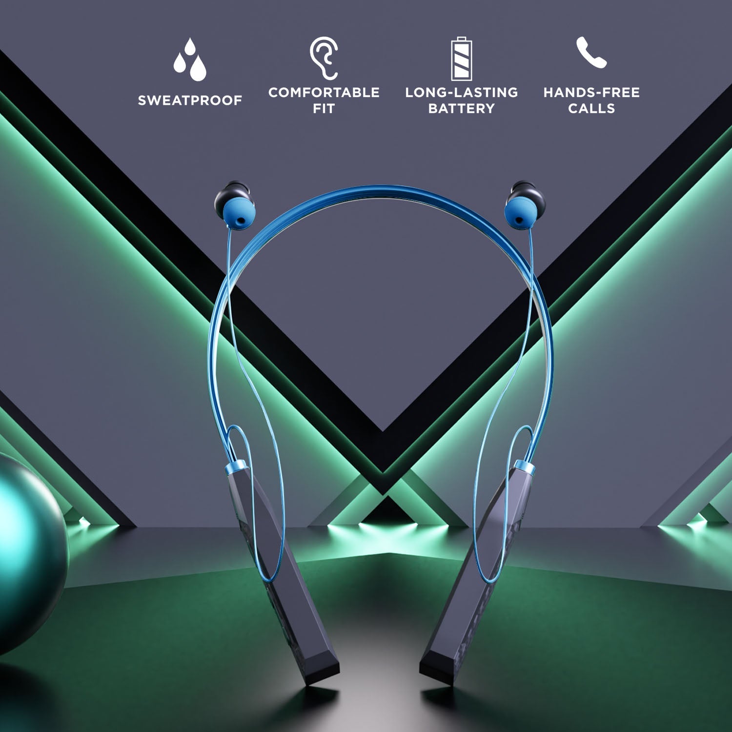 UNIX Tuning MX5 Bluetooth Neckband – Immersive Stereo Sound, 28-Hour Playtime & Deep Bass - Unixindia.