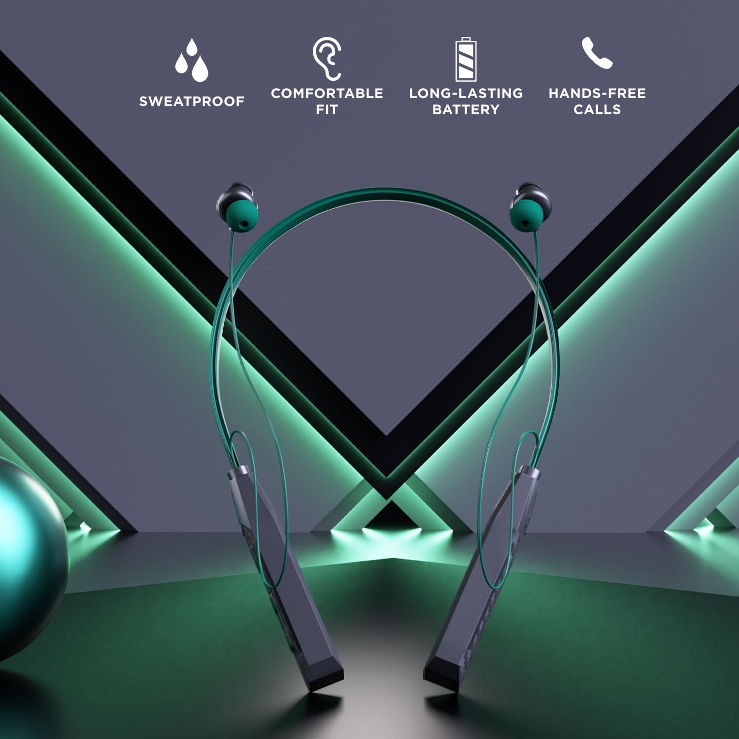 UNIX Tuning MX5 Bluetooth Neckband – Immersive Stereo Sound, 28-Hour Playtime & Deep Bass - Unixindia.