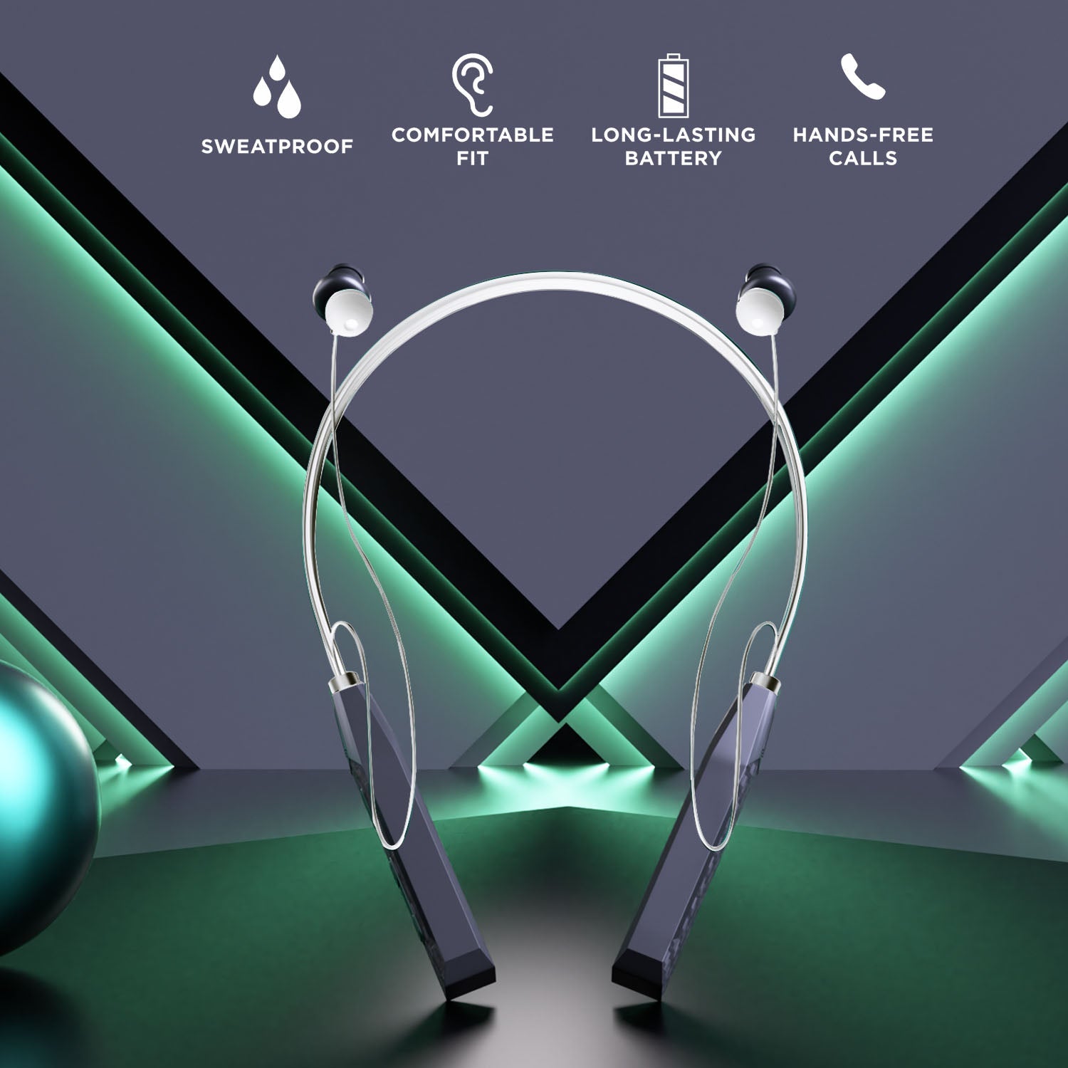 UNIX Tuning MX5 Bluetooth Neckband – Immersive Stereo Sound, 28-Hour Playtime & Deep Bass - Unixindia.