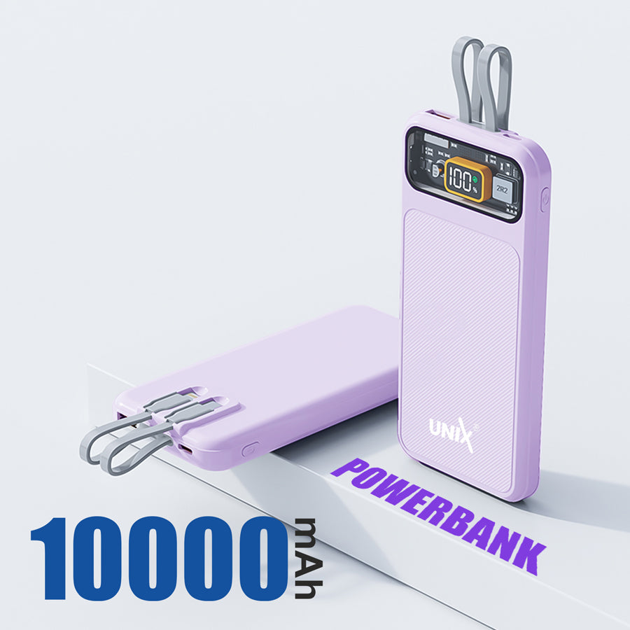 Unix UX-1513 30W PD Power Bank - Safe Stable Fast Charging Purple