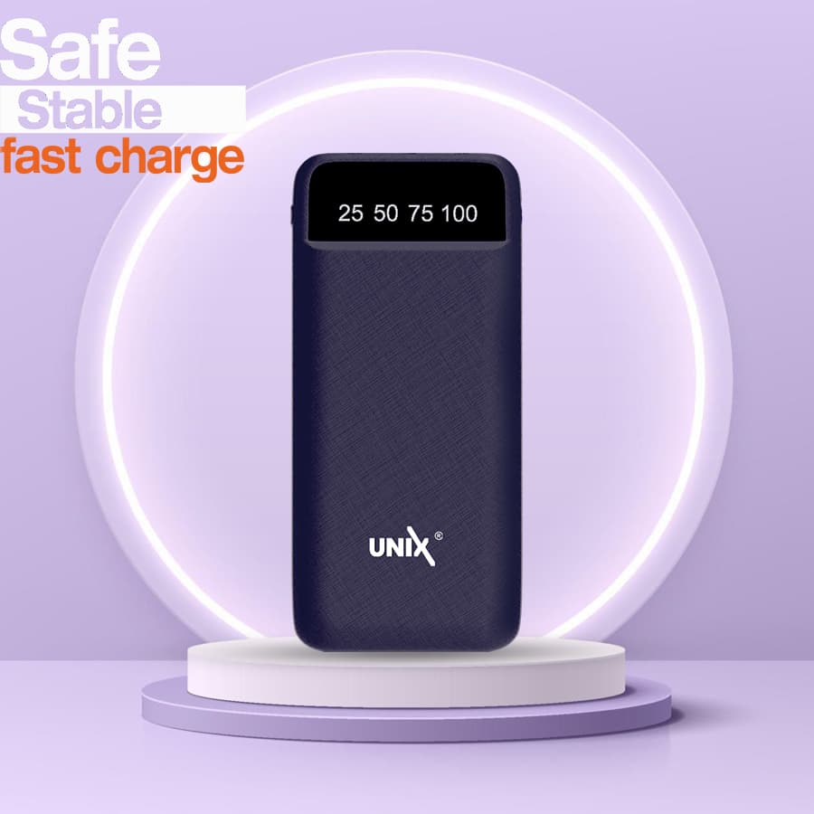 Unix UX-1520 10000mAh Power Bank - Stay Charged Anywhere, Anytime! Blue front