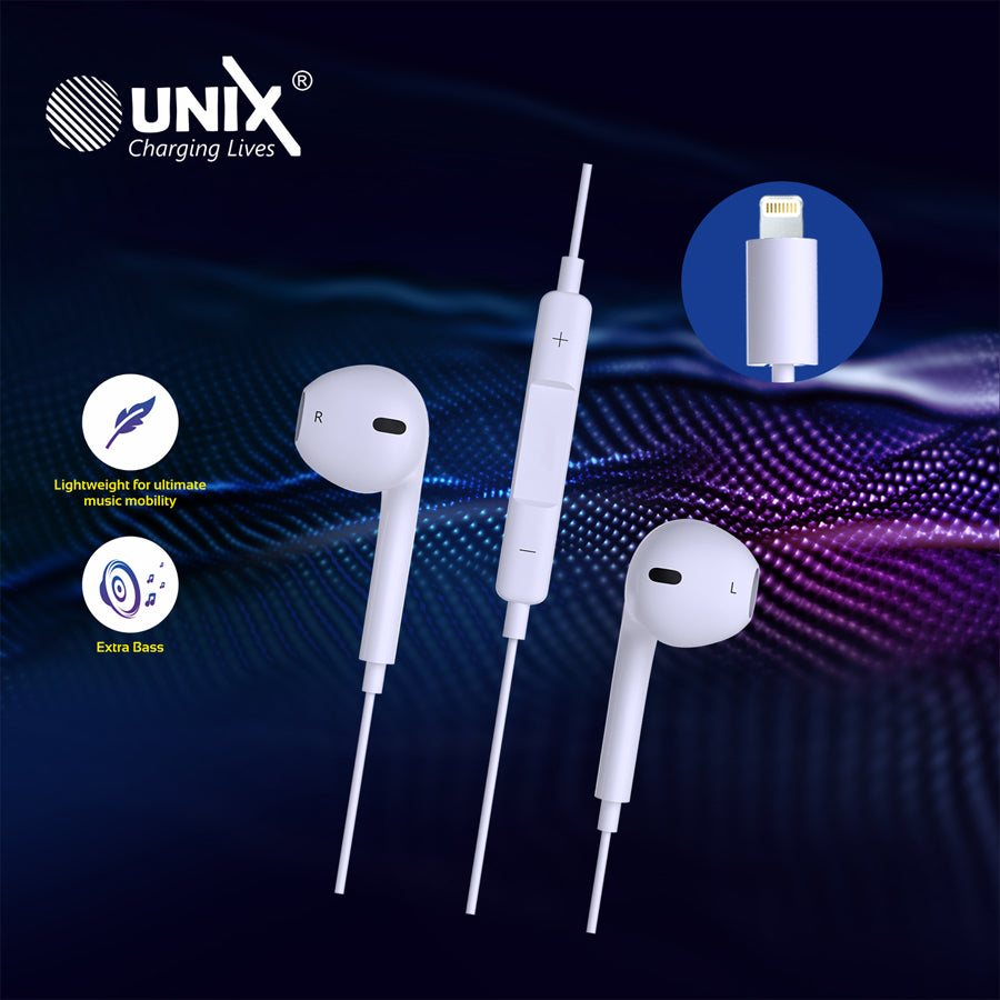 Unix UX-i900 Bang Wired Earphone for iPhone cable