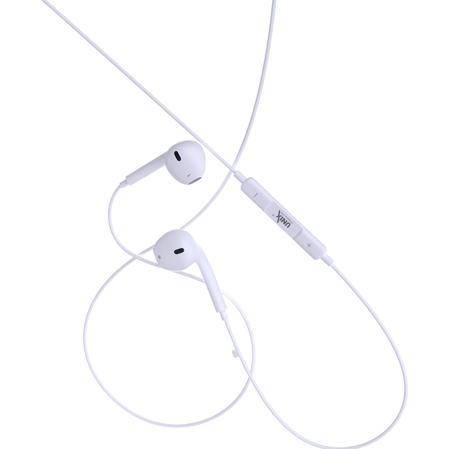 Unix i100 Wired Earphones with Stereo Sound buttons