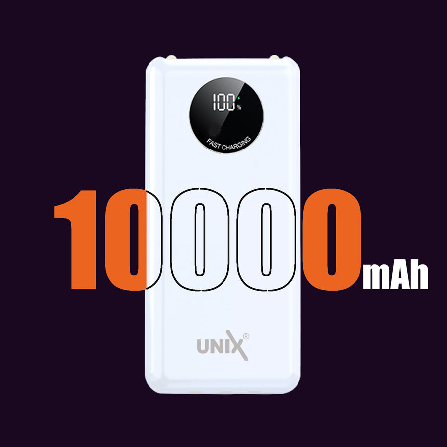 Unix UX-1518 PD-22.5W Power Bank - Multi Device Compatibility White