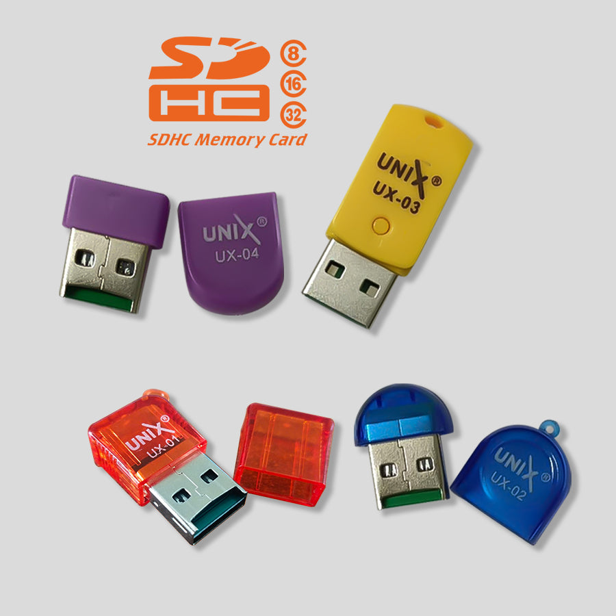 Unix Small TF Card Reader | USB 2.0, High-Speed Data Transfer front