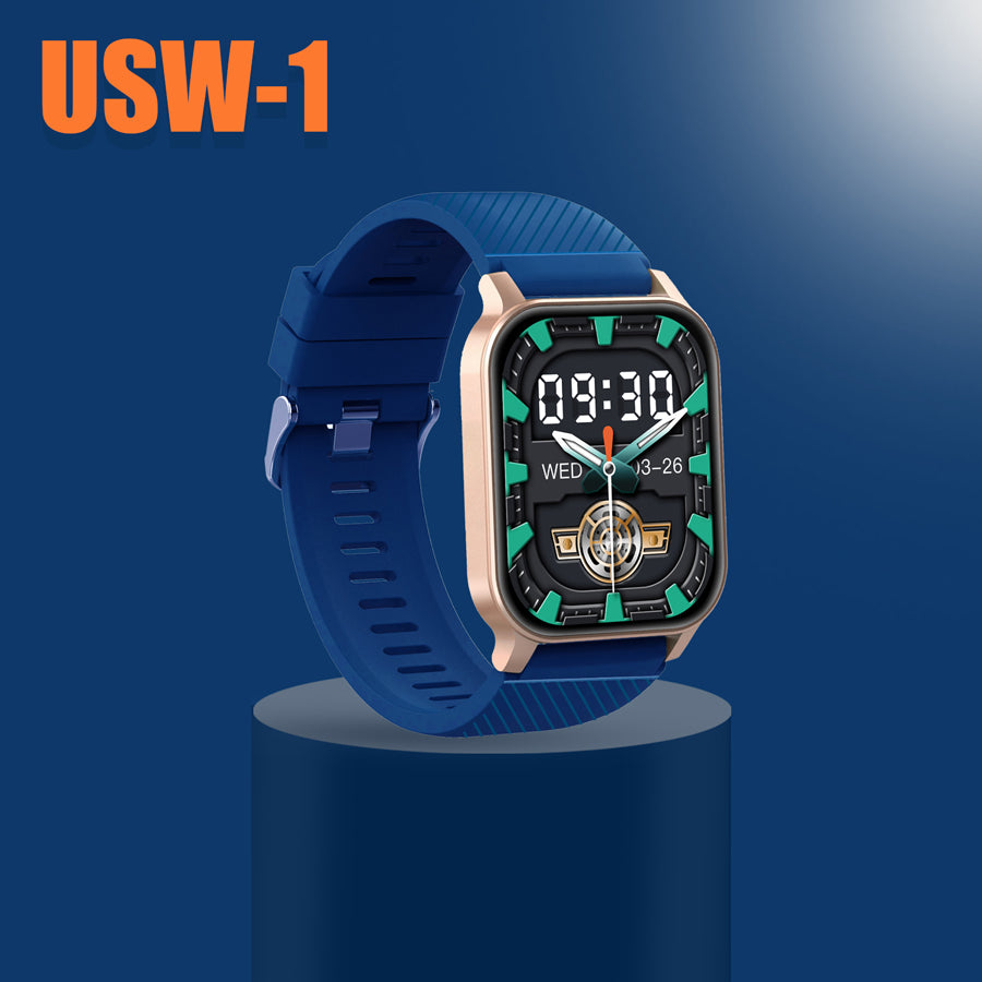 Unix USW-1 Breeze Bluetooth Calling Smartwatch Blue front