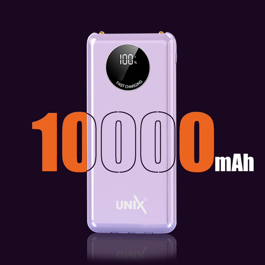 Unix UX-1518 PD-22.5W Power Bank - Multi Device Compatibility Pink