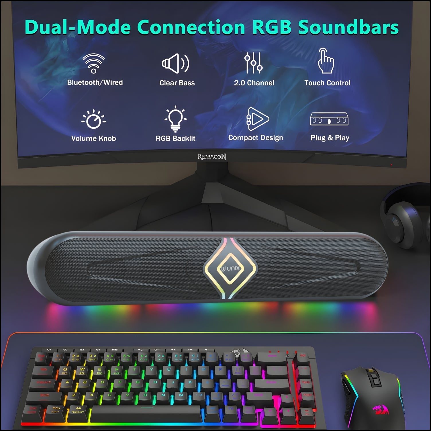 Romb 10W RGB Bluetooth Speaker