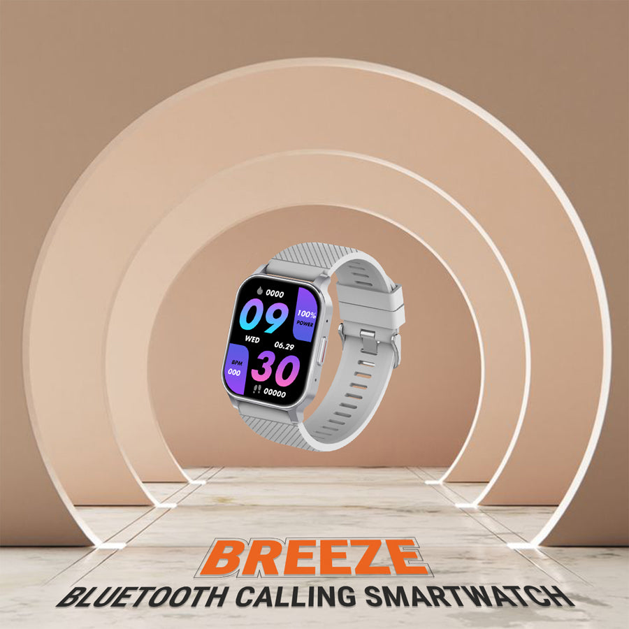 Unix USW-1 Breeze Bluetooth Calling Smartwatch Silver back