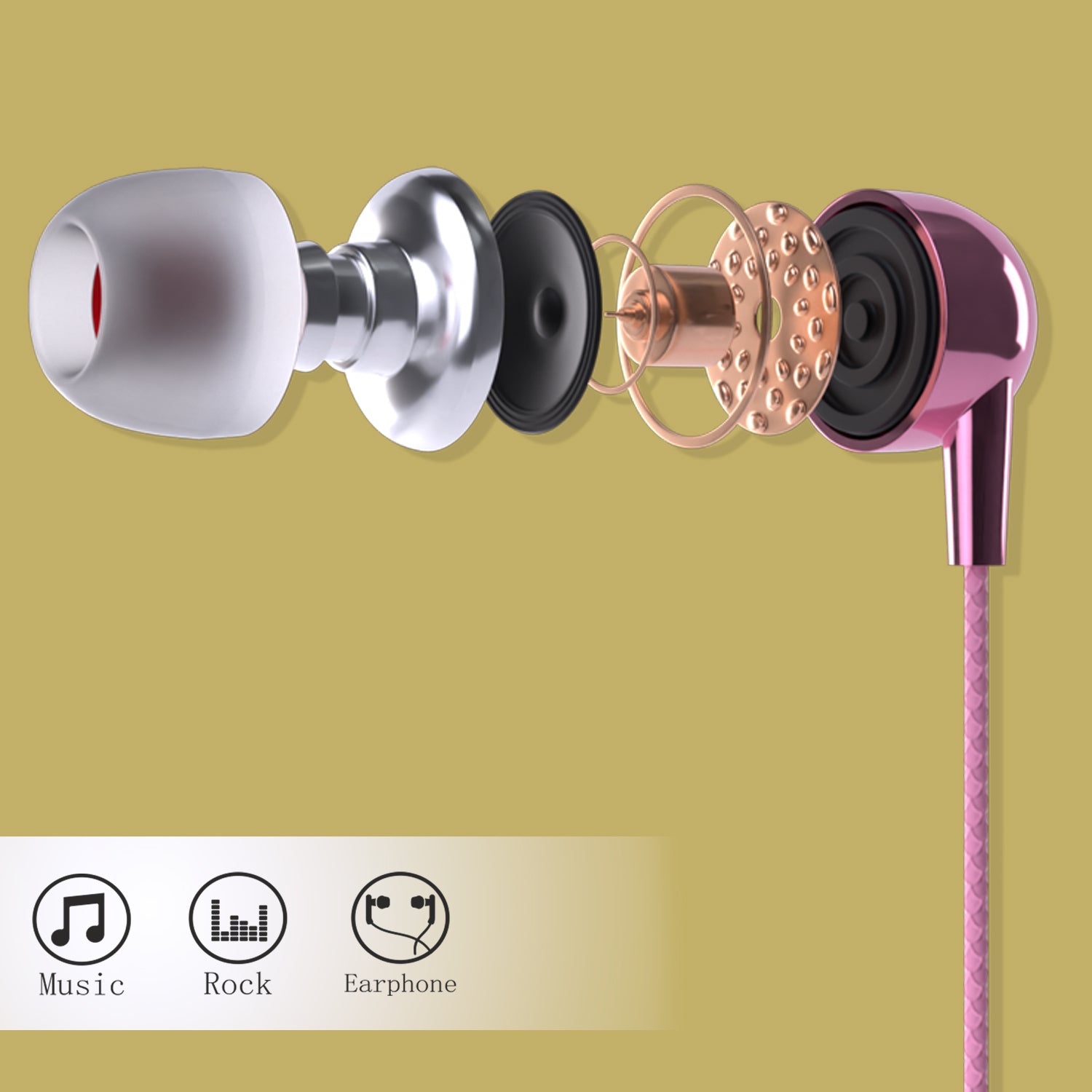Unix Candy Best Wired Earphones - Premium Stereo Sound