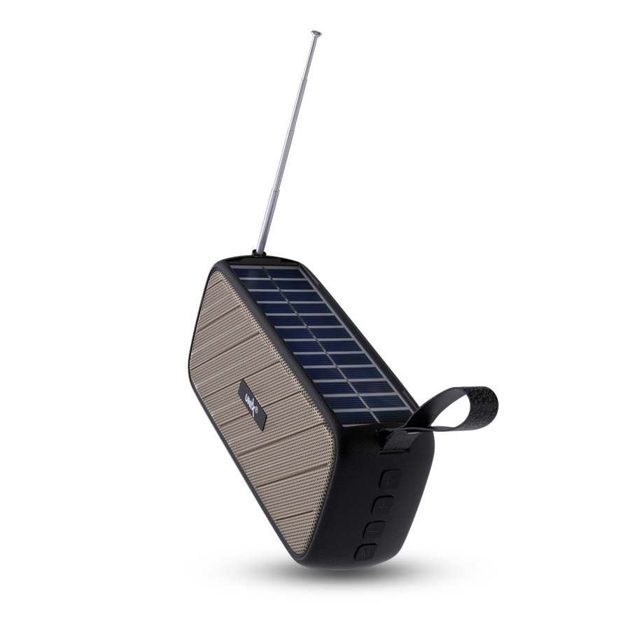 Unix XB-U22 Wireless Speakers- In-Built Solar Panel System - left