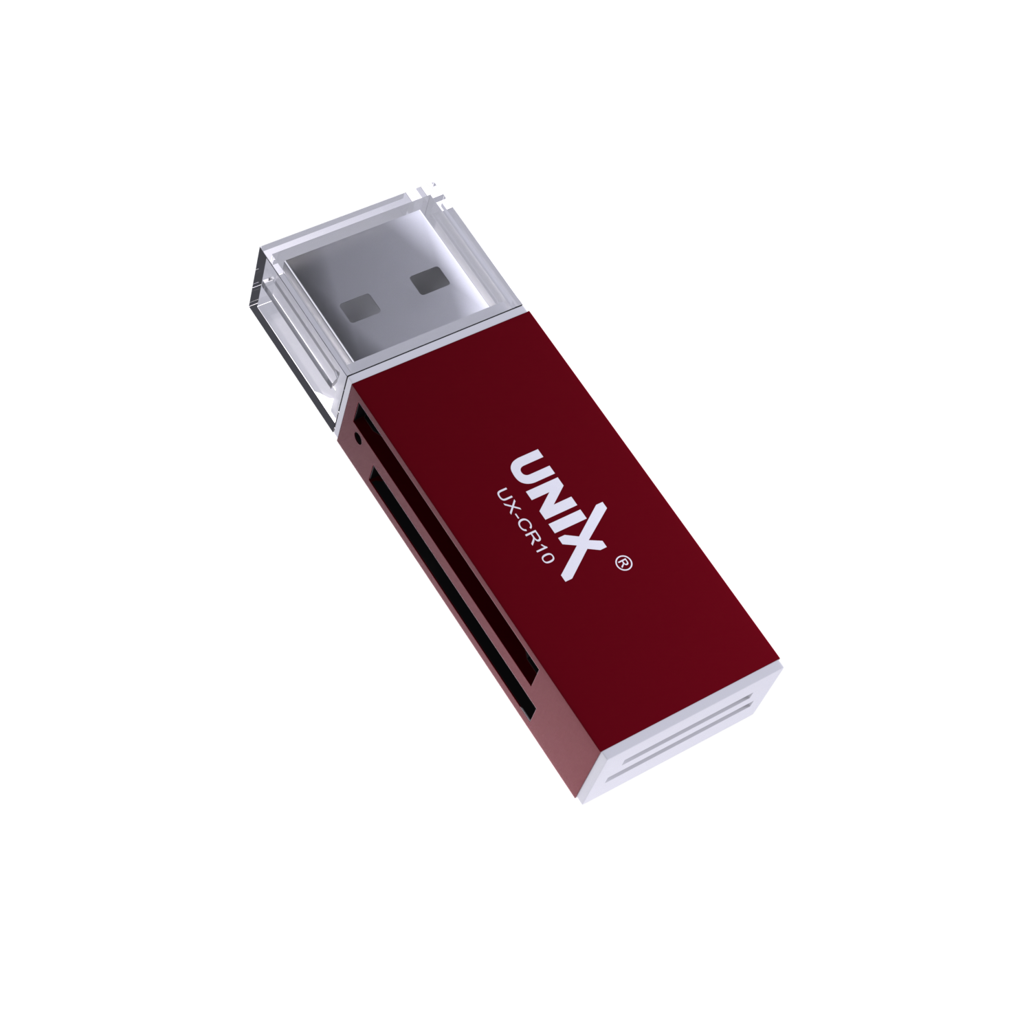 Unix UX-CR10 Card Reader | USB 3.0, High-Speed Data Transfer back