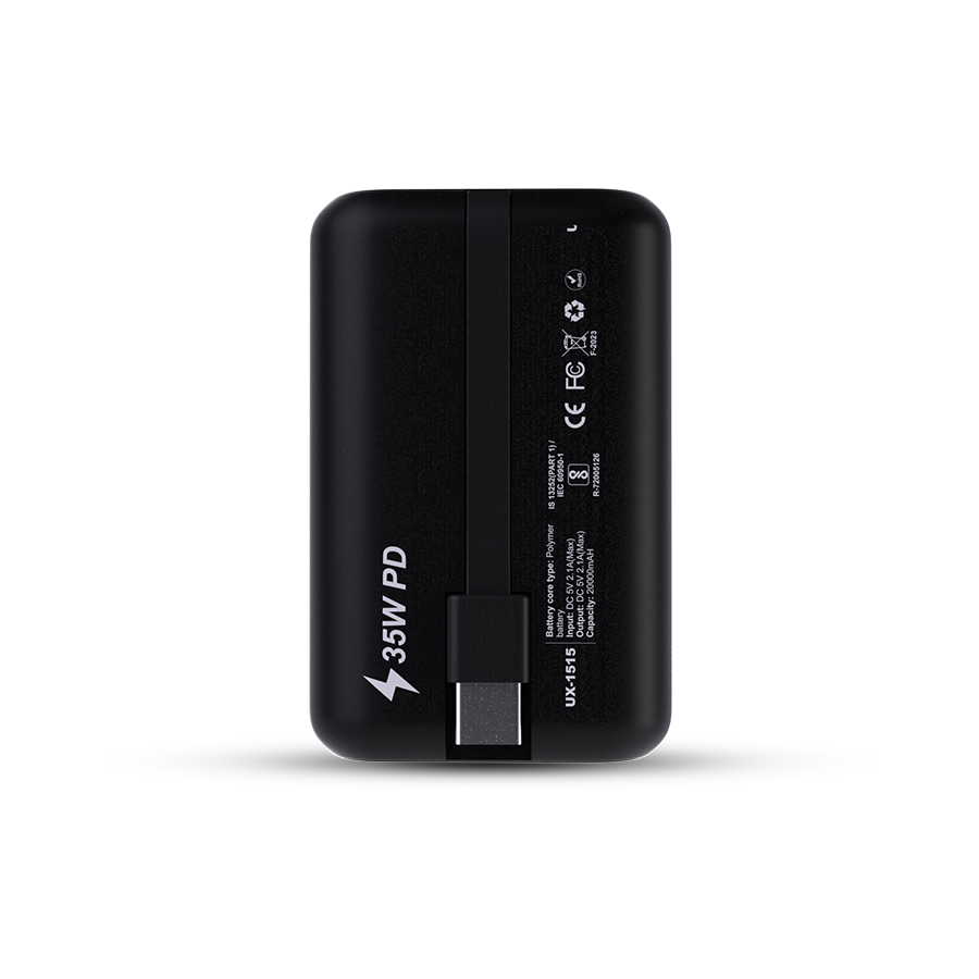 Unix UX-1515 All-in-One Compact PD Power Bank back