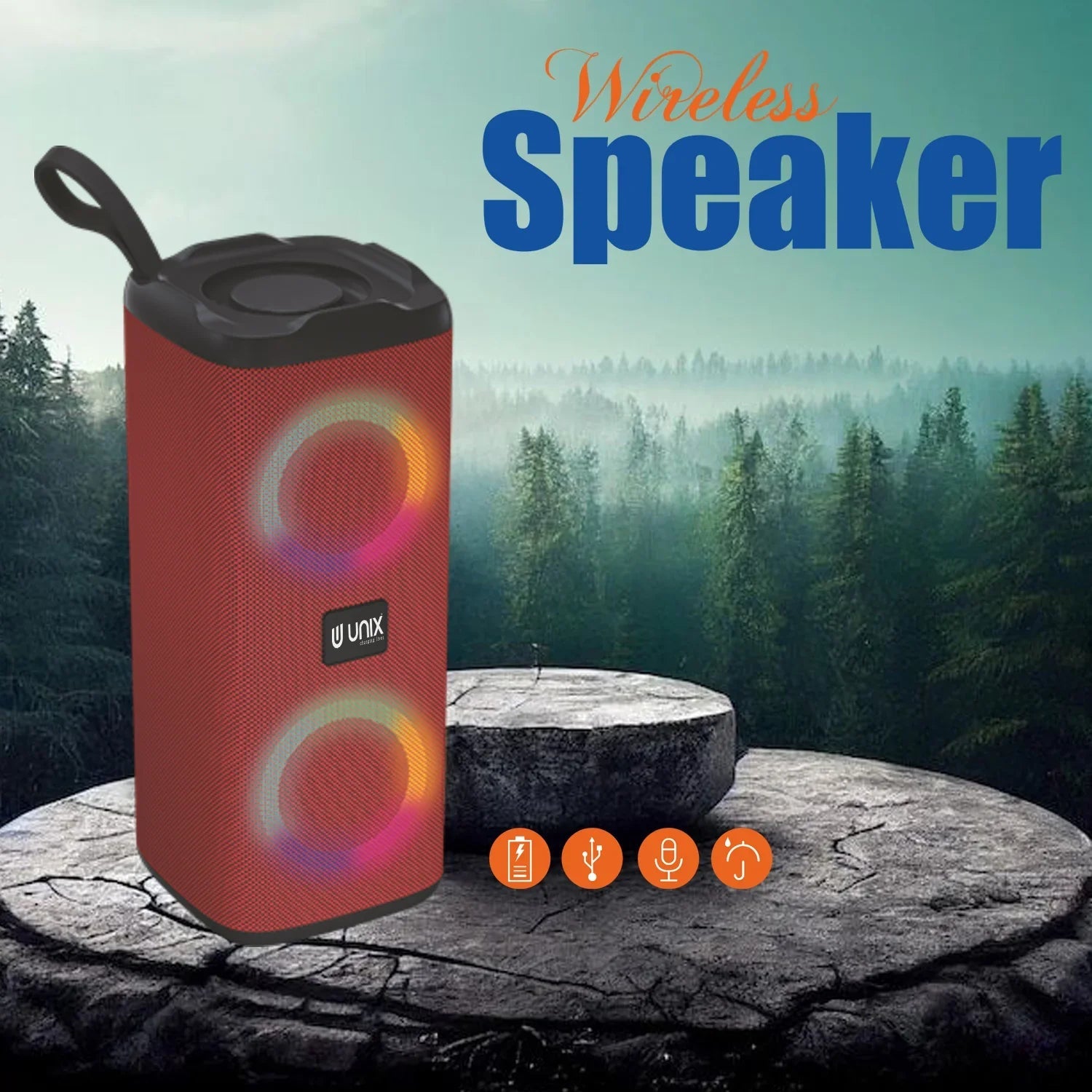 Unix Boom-Ra Best Wireless Speakers - Unixindia.