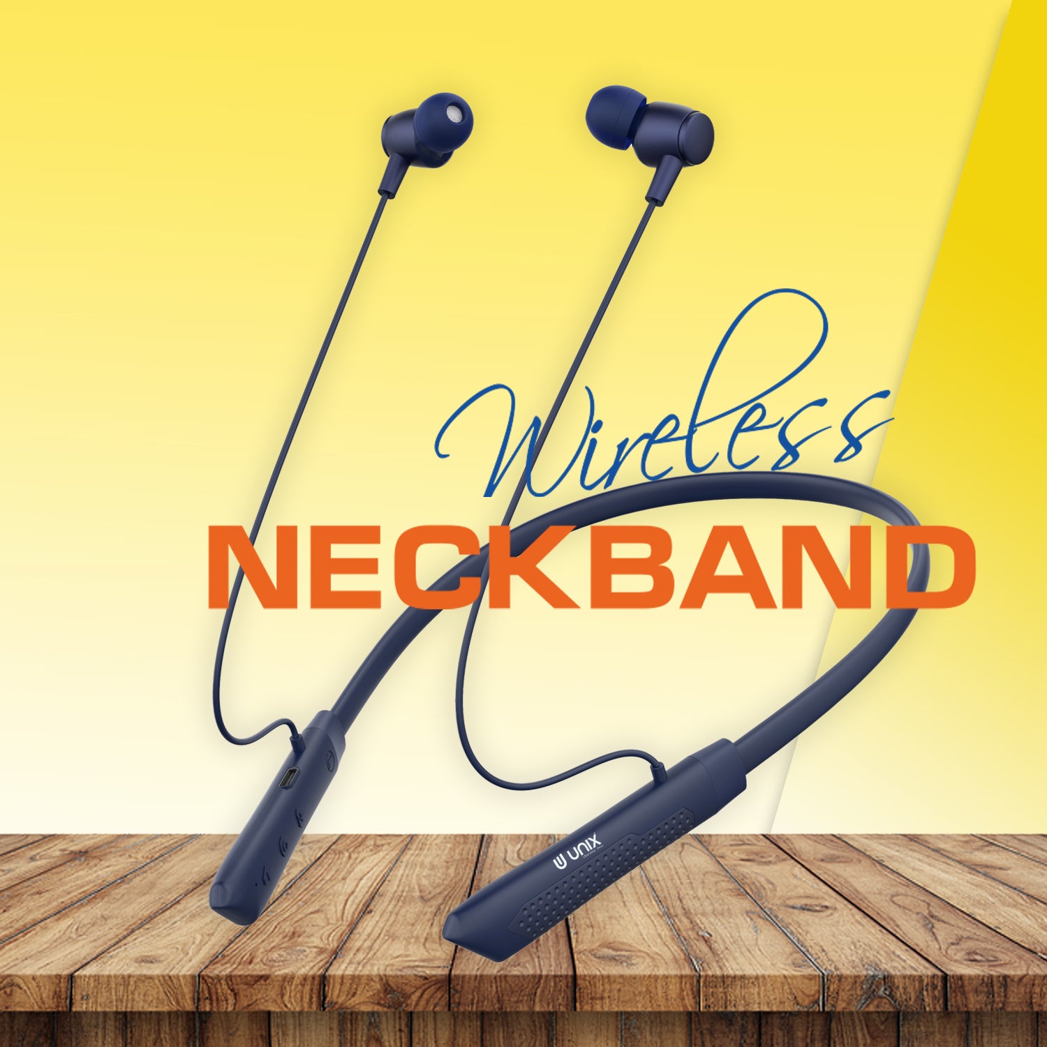 Unix UX-700 Horizon Wireless Neckband - Long Lasting Battery Life - Unixindia.