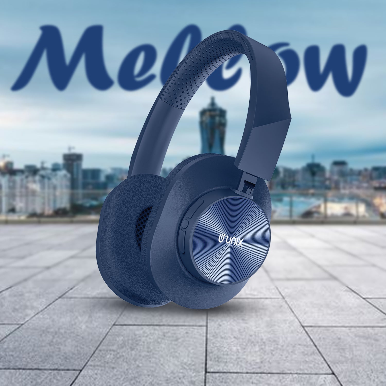 Unix UX-W100 Wireless Headphones: 36 Hours of Playtime, Type-C Charging, and Stunning Sound Quality - Unixindia.