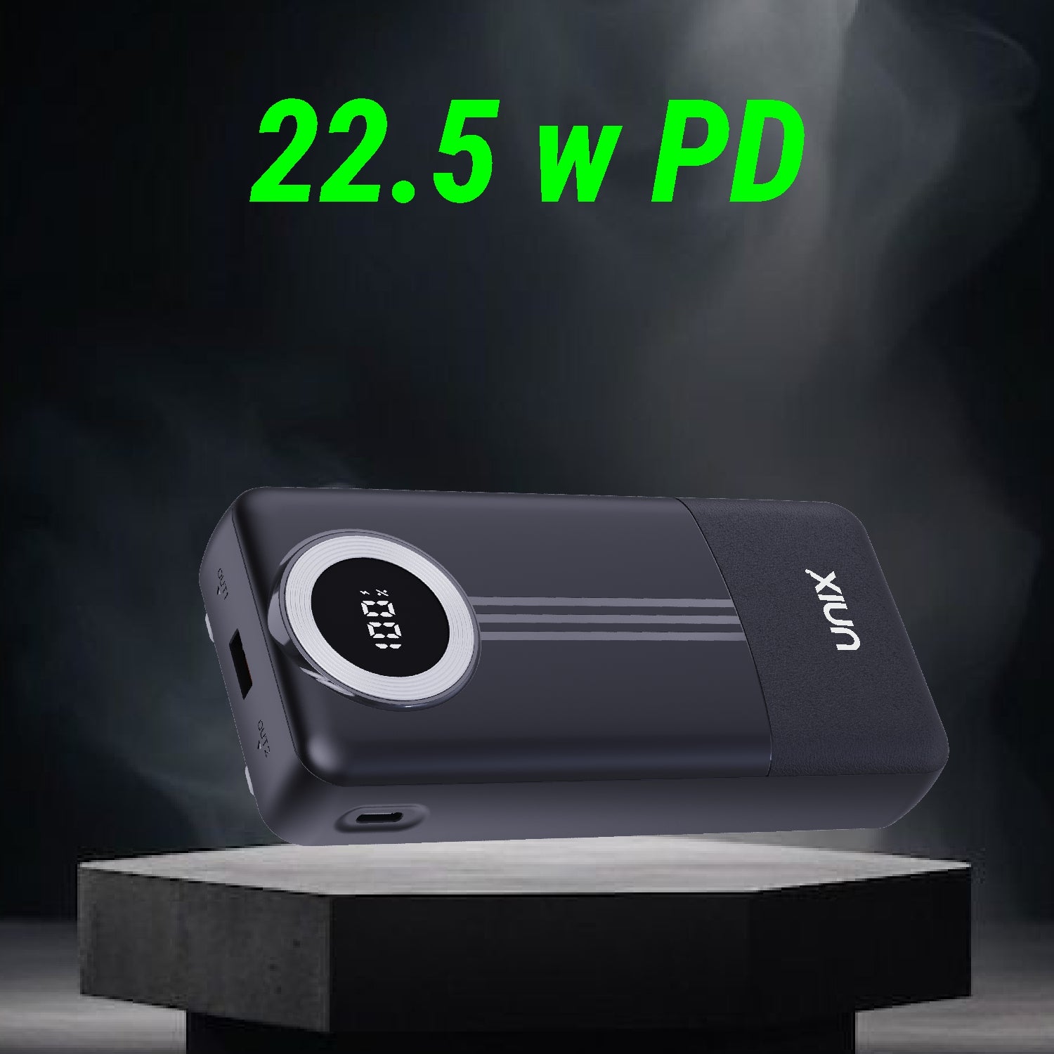 22.5W Fast Charging äóñ Rapid power delivery for smartphones, tablets, and more.