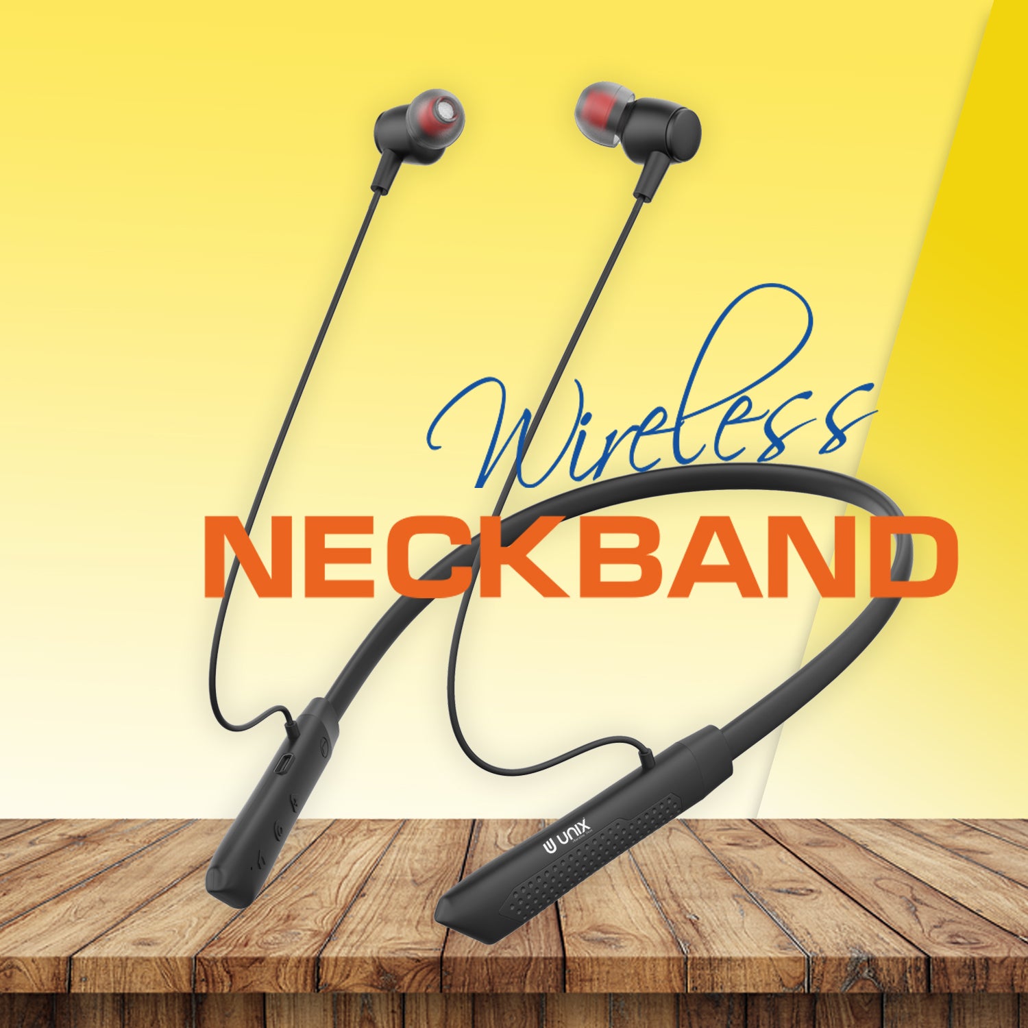 Unix UX-700 Horizon Wireless Neckband - Long Lasting Battery Life - Unixindia.