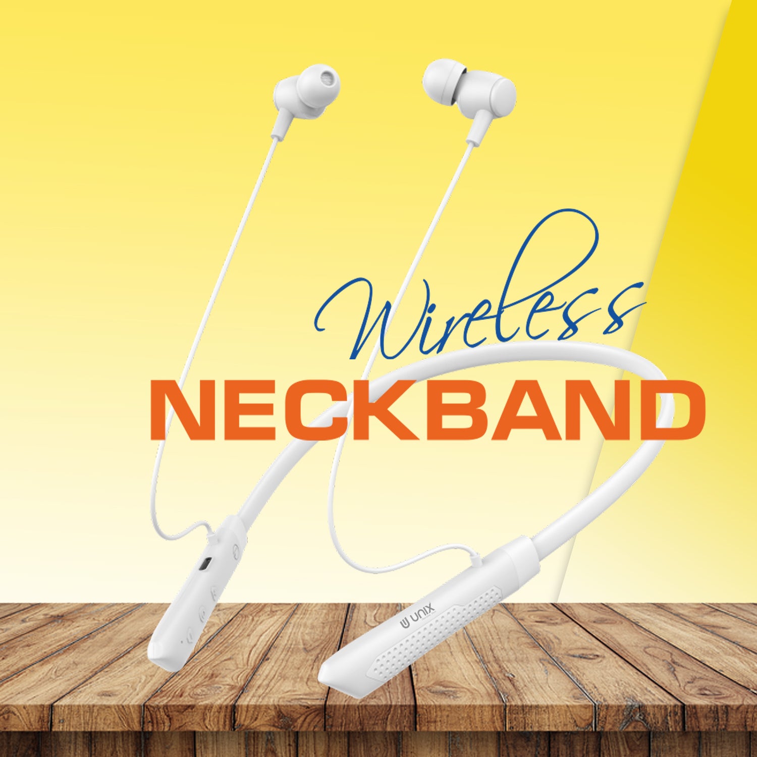 Unix UX-700 Horizon Wireless Neckband - Long Lasting Battery Life - Unixindia.