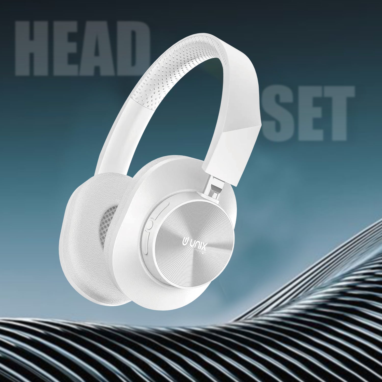 Unix UX-W100 Wireless Headphones: 36 Hours of Playtime, Type-C Charging, and Stunning Sound Quality - Unixindia.