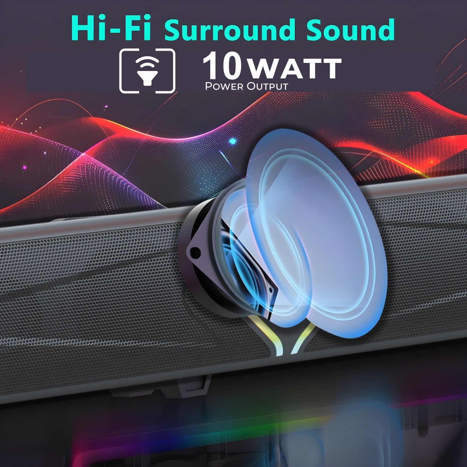 Romb 10W RGB Bluetooth Speaker