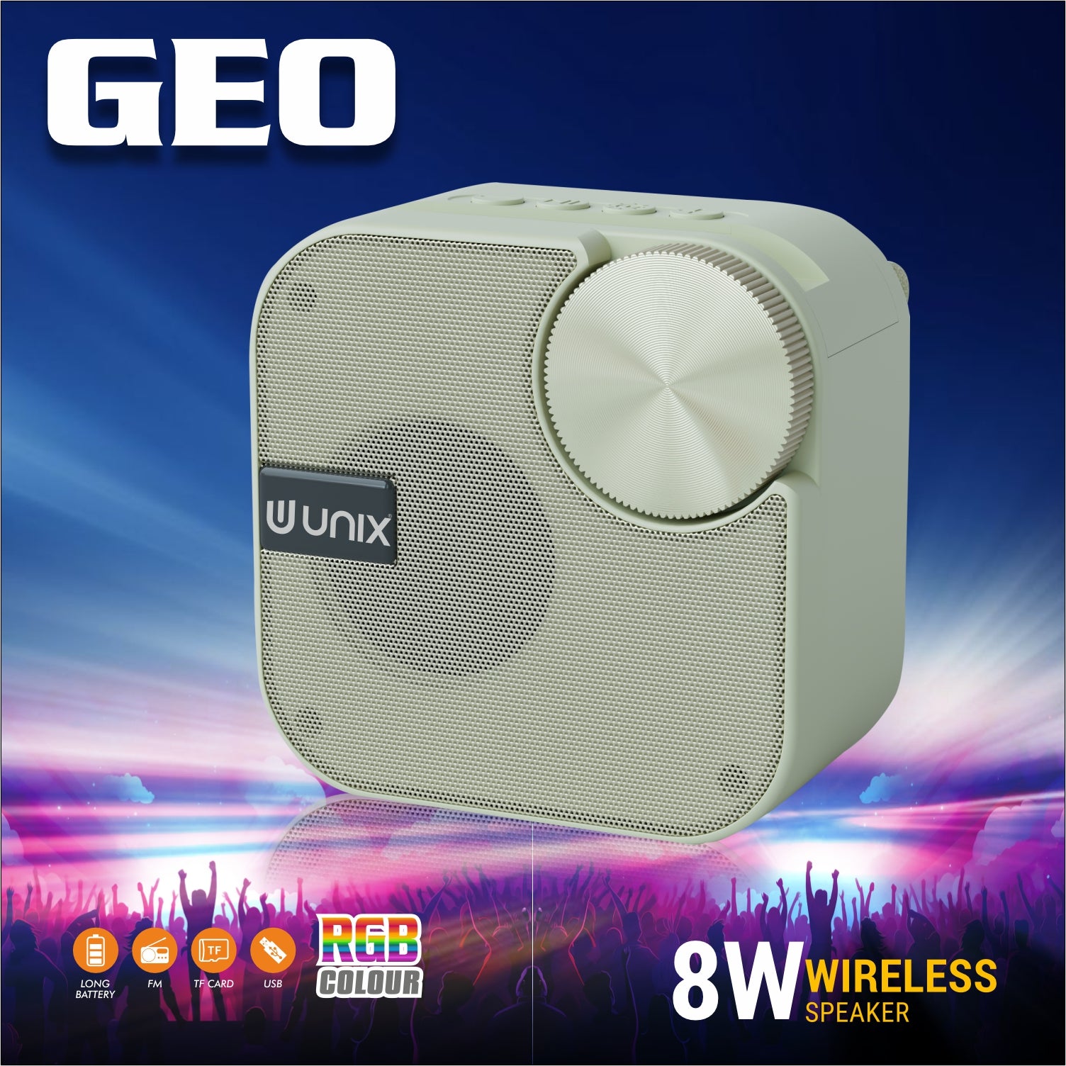 Unix GEO Inspire 8W Portable Bluetooth Speaker