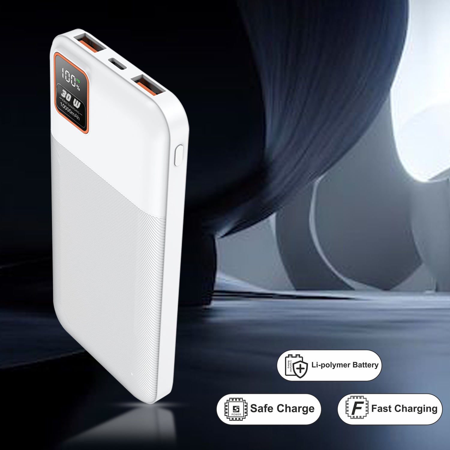 Unix UX-1523 PD 30W Power Bank for Fast Charging right