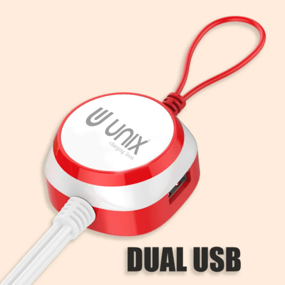 Unix 4 In 1 DC Smart Charger - Dual USB, 4AMP Output - Unixindia.
