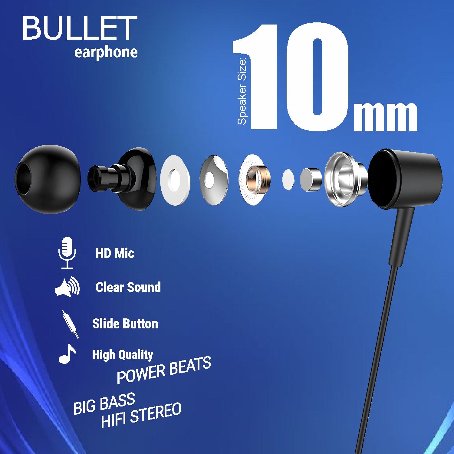 Unix Bullet Wired Earphones