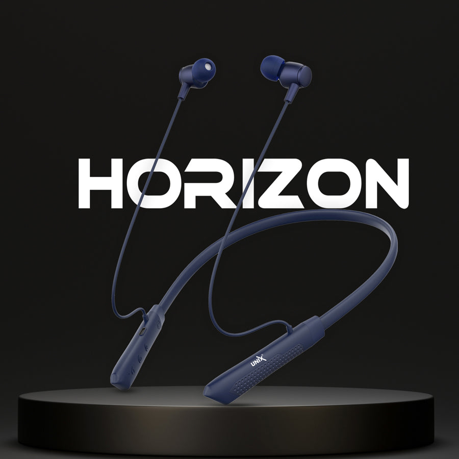 Unix UX-700 Horizon Wireless Neckband - Long Lasting Battery Life blue